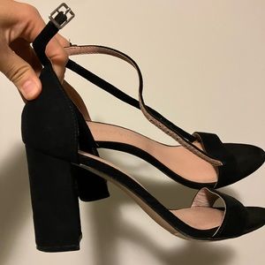 Madden girl beella block heels, black. Size 7.5